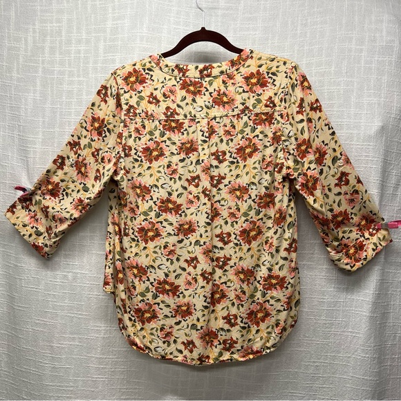 Torrid Harper Rayon Twill Pullover 3/4 Sleeve Floral Blouse - Plus Size 00 - Picture 6 of 7